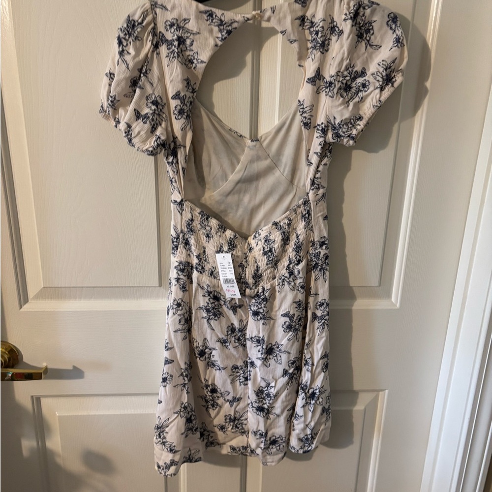 Floral Puff Sleeve Mini Dress